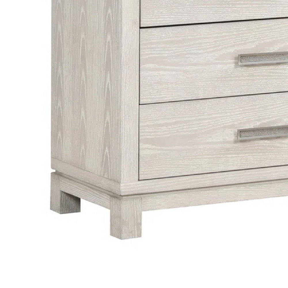 Loji 8 Drawer Wide Dresser | Weathered Gray Solid Wood Bedroom Storage BM340229