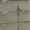 Zema 6 Drawer Wide Dresser | Silver Solid Wood | Acrylic Accents BM340230