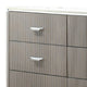 Gema 6 Drawer Wide Dresser | Light Gray Solid Wood | Cultured Stone Top BM340232