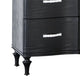 Eleena 6 Drawer Wide Dresser | Black Solid Wood | Acrylic Handles BM340241