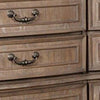 Reven 8 Drawer Wide Dresser | Weathered Oak Solid Wood | Carved Detailing BM340244