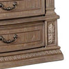 Reven 8 Drawer Wide Dresser | Weathered Oak Solid Wood | Carved Detailing BM340244