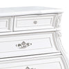 Valena 9 Drawer Wide Dresser | White Solid Wood | Carved Accents BM340245
