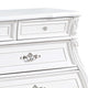 Valena 9 Drawer Wide Dresser | White Solid Wood | Carved Accents BM340245