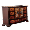 Iliana 8 Drawer Wide Dresser | 2 Door Cabinet | Dark Cherry Brown Wood