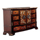 Iliana 8 Drawer Wide Dresser | 2 Door Cabinet | Dark Cherry Brown Wood