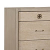 Fea 6 Drawer Wide Dresser | Natural Oak Brown Solid Wood | Acrylic BM340247
