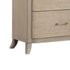 Fea 6 Drawer Wide Dresser | Natural Oak Brown Solid Wood | Acrylic