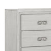 Basil 6 Drawer Wide Dresser | Rustic White Solid Wood | Cedar Lining
