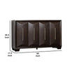 Witzy Sideboard Buffet Console | Espresso Brown Wood | 4 Doors | 60’’ BM340252