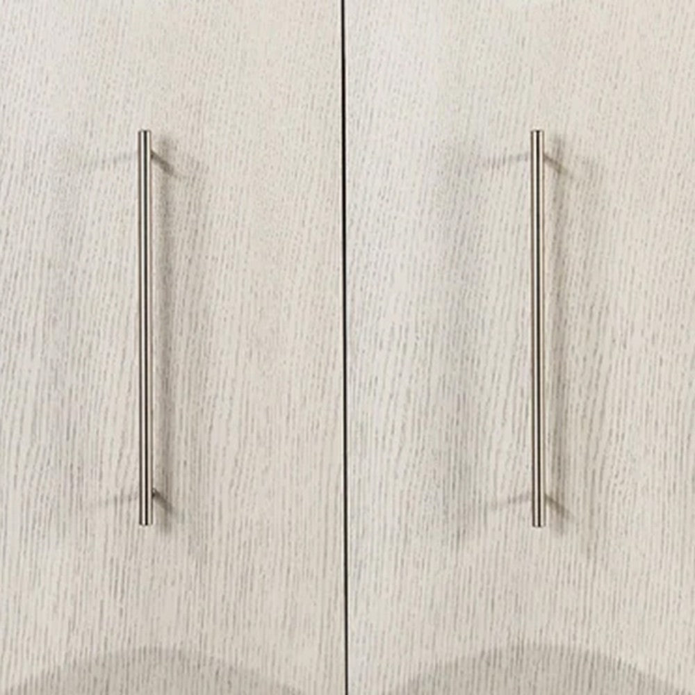 Witzy Sideboard Buffet Console | Oak White Poplar Wood | 4 Doors | 60’’ BM340253