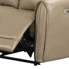 Sily Power Reclining Loveseat | Beige Faux Leather | 57’’ | USB Ports BM340258