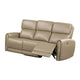 Sily Power Reclining Sofa | Beige Faux Leather | 81’’ | USB Ports BM340259