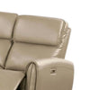Sily Power Reclining Sofa | Beige Faux Leather | 81’’ | USB Ports BM340259
