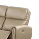 Sily Power Reclining Sofa | Beige Faux Leather | 81’’ | USB Ports BM340259