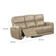 Sily Power Reclining Sofa | Beige Faux Leather | 81’’ | USB Ports BM340259
