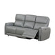 Sily Power Reclining Sofa | Gray Faux Leather | 81’’ | USB Ports BM340261