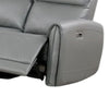 Sily Power Reclining Sofa | Gray Faux Leather | 81’’ | USB Ports BM340261
