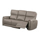 Sily Power Recliner Sofa | Light Brown Faux Leather | 81’’ | USB Ports BM340263