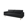 Remy Sofa | Black Boucle | Bench Style Seat with Track Arms | 83’’ BM340264