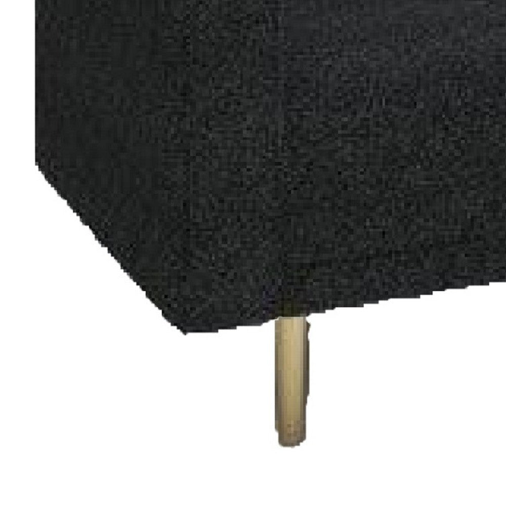 Remy Sofa | Black Boucle | Bench Style Seat with Track Arms | 83’’ BM340264