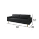 Remy Sofa | Black Boucle | Bench Style Seat with Track Arms | 83’’ BM340264
