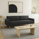 Remy Sofa | Black Boucle | Bench Style Seat with Track Arms | 83"