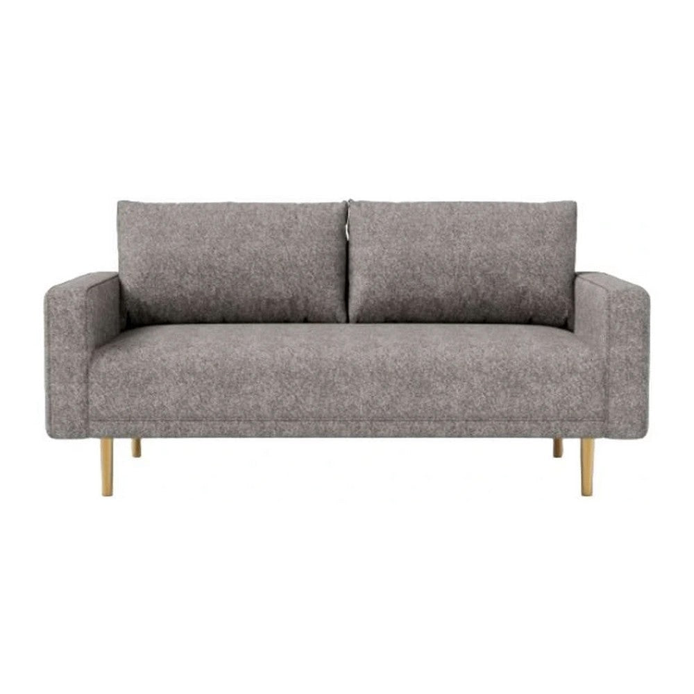 Remy Sofa | Gray Boucle | Bench Style Seat with Track Arms | 83’’ BM340265