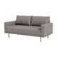 Remy Sofa | Gray Boucle | Bench Style Seat with Track Arms | 83’’ BM340265