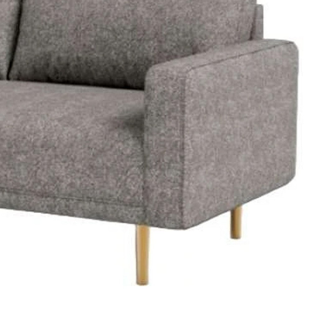 Remy Sofa | Gray Boucle | Bench Style Seat with Track Arms | 83’’ BM340265