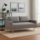 Remy Sofa | Gray Boucle | Bench Style Seat with Track Arms | 83"
