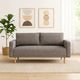 Remy Sofa | Gray Boucle | Bench Style Seat with Track Arms | 83"