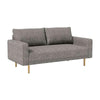 Remy Sofa | Gray Boucle | Bench Style Seat with Track Arms | 83"