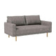 Remy Sofa | Gray Boucle | Bench Style Seat with Track Arms | 83"