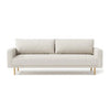 Remy Sofa | Off White Boucle | Bench Style Seat with Track Arms | 83’’ BM340266