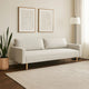 Remy Sofa | Off White Boucle | Bench Style Seat with Track Arms | 83"