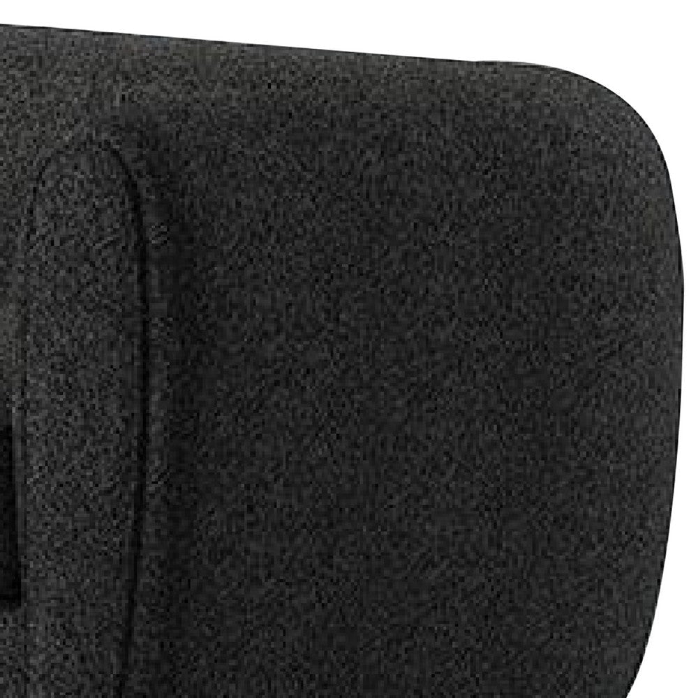 Dly Retro Loveseat | Black Boucle Seat | Welt Trims | 68’’ | Tuxedo Style BM340267