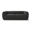 Dly Retro Sofa | Black Boucle Seat | Welt Trims | 87’’ | Tuxedo Style BM340268