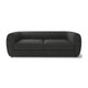 Dly Retro Sofa | Black Boucle Seat | Welt Trims | 87’’ | Tuxedo Style BM340268