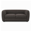 Dly Retro Loveseat | Gray Boucle Seat | Welt Trim | 68" Tuxedo Style