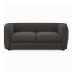 Dly Retro Loveseat | Gray Boucle Seat | Welt Trim | 68" Tuxedo Style
