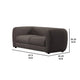 Dly Retro Loveseat | Gray Boucle Seat | Welt Trim | 68" Tuxedo Style