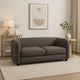 Dly Retro Loveseat | Gray Boucle Seat | Welt Trim | 68’’ Tuxedo Style BM340269