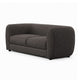 Dly Retro Loveseat | Gray Boucle Seat | Welt Trim | 68" Tuxedo Style