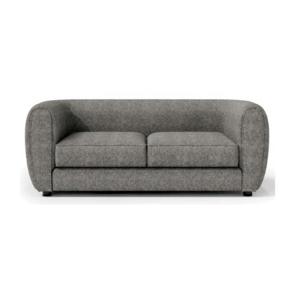 Dly Retro Sofa | Gray Boucle Seat | Welt Trim | 87’’ Tuxedo Style BM340270