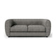 Dly Retro Sofa | Gray Boucle Seat | Welt Trim | 87’’ Tuxedo Style BM340270
