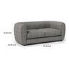 Dly Retro Sofa | Gray Boucle Seat | Welt Trim | 87’’ Tuxedo Style BM340270