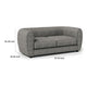 Dly Retro Sofa | Gray Boucle Seat | Welt Trim | 87’’ Tuxedo Style BM340270