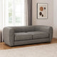 Dly Retro Sofa | Gray Boucle Seat | Welt Trim | 87" Tuxedo Style