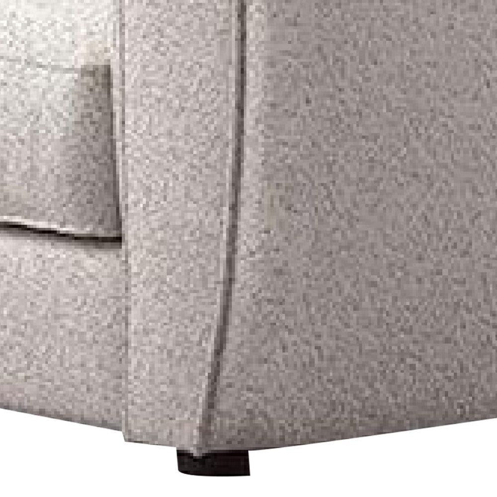 Dly Loveseat | Off White Boucle Seat | Welt Trim | 68’’ Tuxedo Style BM340271